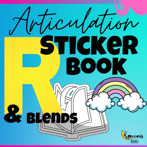 Preview of Articulation Sticker Book: R & R-Blends {Digital Resource}