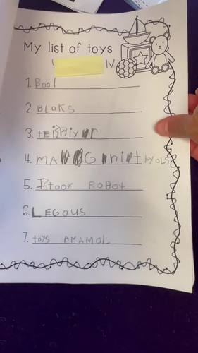 Writing Lists ~ Writing Prompts ~ I Can Write a List ~ How to Create Lists