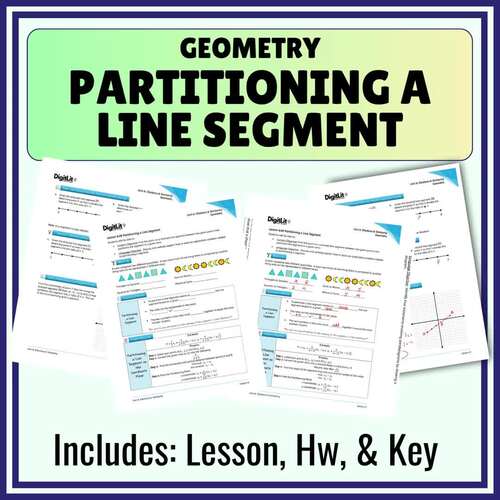 Partitioning a Line Segment Guided Notes & Worksheets | 9th-11th Grade ...