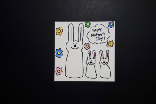 Preview of Let's Draw a Mother's Day Bunny Card!