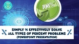 Simply and Effectively Solve All Types of Percent Problems
