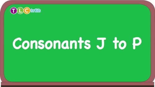 Preview of Consonants J to P