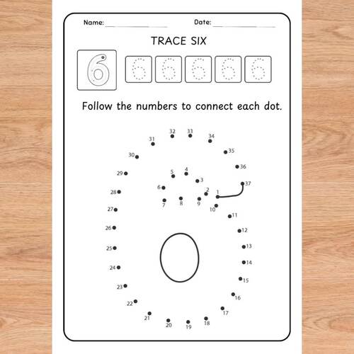 Dot to Dot Numbers 0–20,1-20 Number Tracing Activity Preschool ...