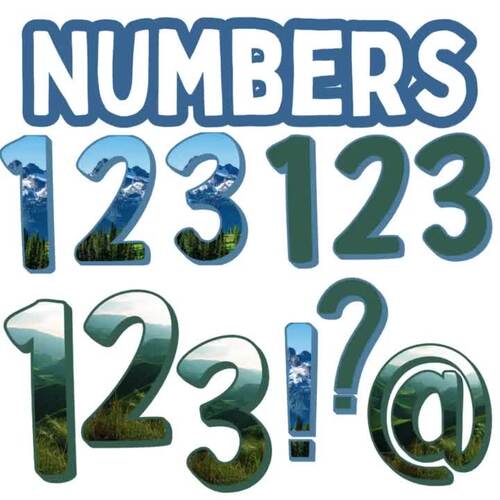 Mountain Bulletin Board Letters for the Mountain Themed Classroom Decor