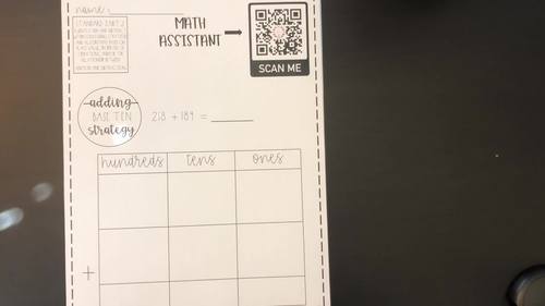 Addition Models Practice I Worksheets I Homework