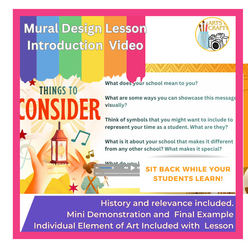 Preview of Mural Design Lesson Introduction Video