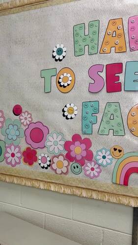 Smiley Face Bulletin Board Kit| Happy to See You| Classroom Decor