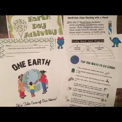 Earth Day Activities: with Close Reading Comprehension + Google Slides
