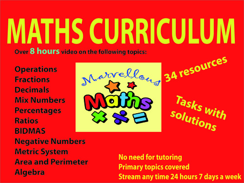 Preview of Master Maths Numeracy Masterclass Curriculum