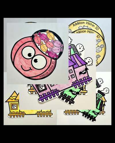 Halloween Math Craft Bundle | Addition & Subtraction Strategies within 20