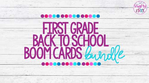 Back to School Boom Cards for First Grade by Krafty In Kinder Shop