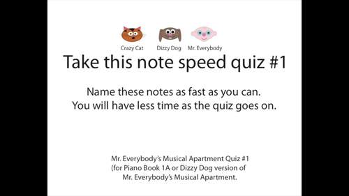 Preview of Mr. Everybody's Speed Quiz 1