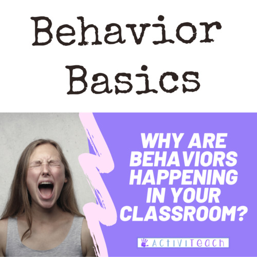 Preview of Behavior Basics Video Special Education Behavior Management 4 Functions