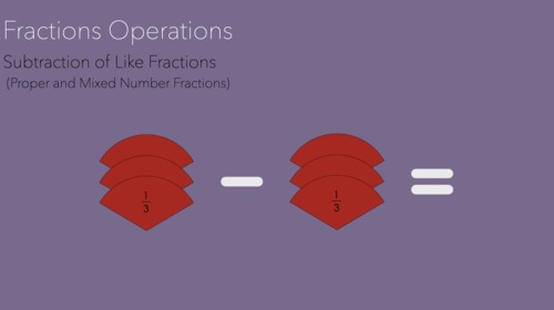 Preview of Montessori Addition of Like Fractions (Improper Fractions) Presentation