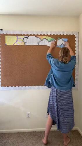 Spring Activity Bulletin Board Activity│Collaborative Coloring Poster│Editable
