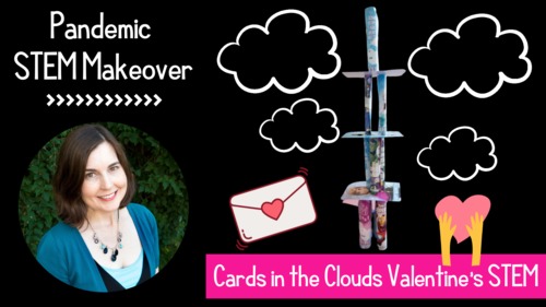 Preview of Valentine's Day STEM Activity Pandemic Makeover - Towers of Love