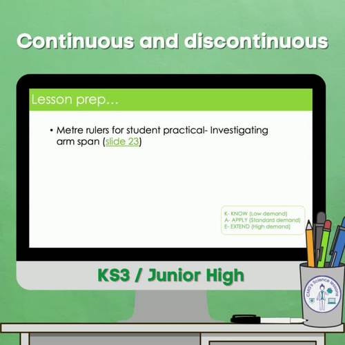 Continuous and discontinuous variation (KS3) by CMGs Science lessons