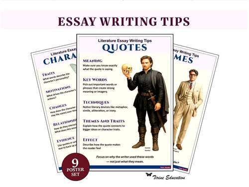 English Essay Writing Tips– 9 Visual Writing Guides, Middle & High ...