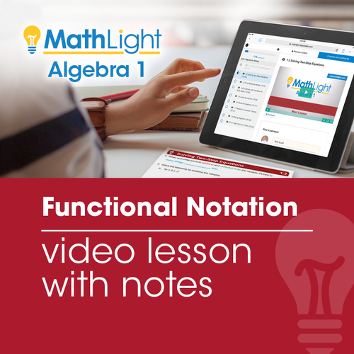 Functional Notation Video Lesson with Guided Notes