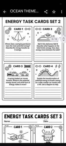 4th Grade NGSS Energy Transfer Task Cards & Assessment | 4-PS3 Science ...