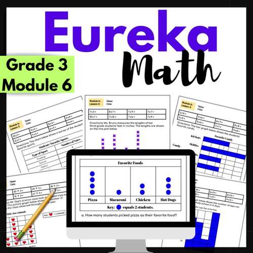 Engage NY {Eureka} Math Grade 3 Module 6 Review Packet Data