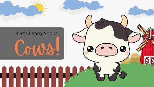 PowerPoint: Let's Learn About Cows! by Creative Teach Hub | TPT
