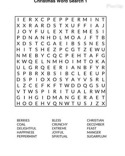 Christmas Activity Games Word Search Crossword Sudoku Maze TPT