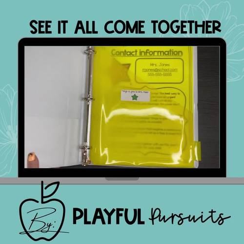 Student Binder Organization Printables by Playful Pursuits | TPT