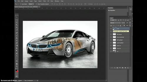 photoshop car design unit adding text graphics to a car part 7