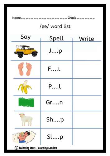 Jolly Phonics Group 4 by Twinkling Stars - Learning Ladders | TPT