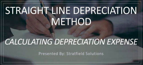 Preview of Calculating depreciation using the straight-line method