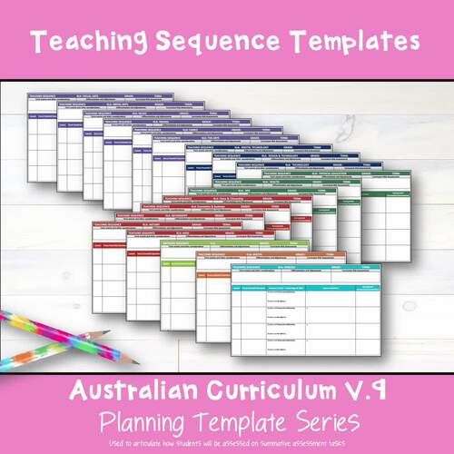 V9 Teaching Sequence and Task Sheet templates – Bundle Pack by Ideacations