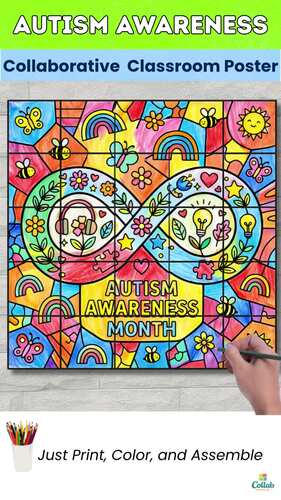 Autism Awareness Month Collaborative Poster | April Inclusion Bulletin ...