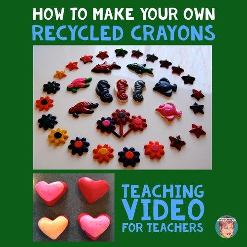 How to Make Your Own Recycled Crayons by Art with Jenny K | TPT