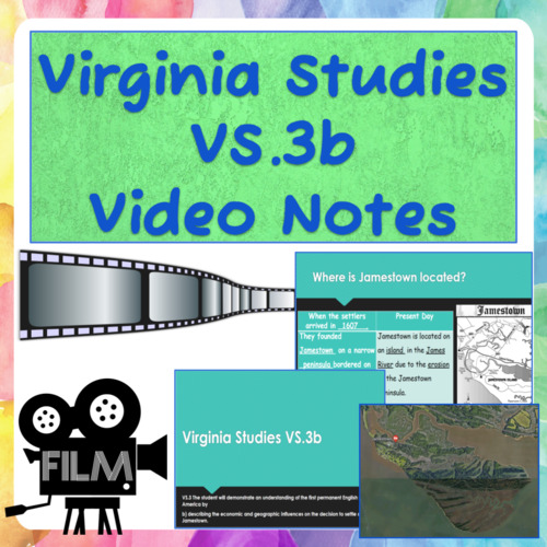 Preview of Virginia Studies VS.3b Notes Recording (Jamestown Geography)