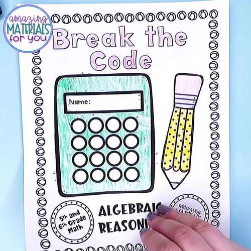 Crack the Code Math Operations and Algebraic Thinking Computation Logic Puzzles