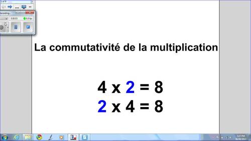 Preview of La commutativité de la multiplication, distance learning (M45)