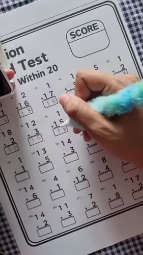 Addition Timed Test | Fact Fluency | Numbers within 20 | Math | Printable