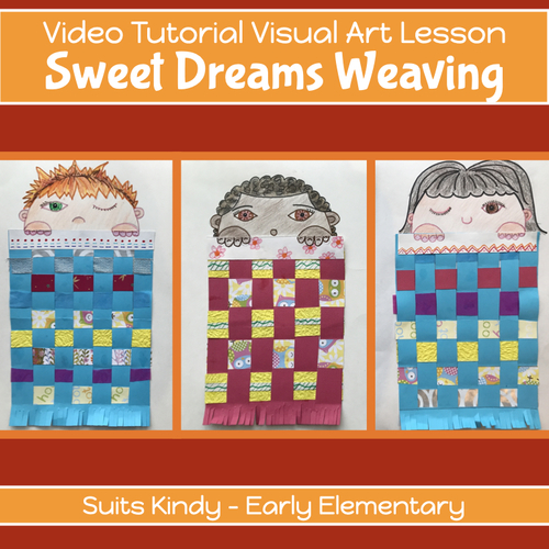 PAPER WEAVING Art project for blankets, VIDEO GUIDED lesson plan K2nd
