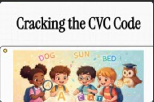 Cracking the CVC Code by Pensakao Rimkhet | TPT
