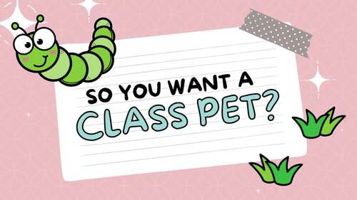 Caterpillar Class Pet Journal *Editable by Ms Jenessas Desk | TPT