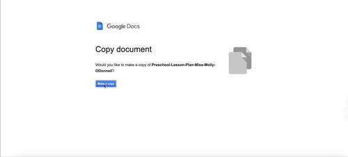 Lesson Plan Template Editable Preschool | Google Docs Formal | Weekly ...