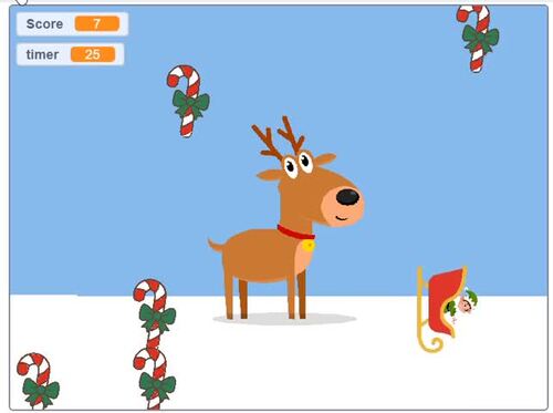 Collect the Candy Canes in Scratch – Christmas Coding Game for Students