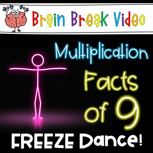 Preview of Multiplication Freeze Dance - Facts of 9