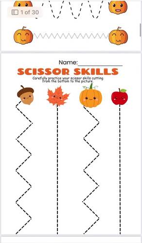 Fall Activity Book for Preschool &amp; Kindergarten | Autumn Activities