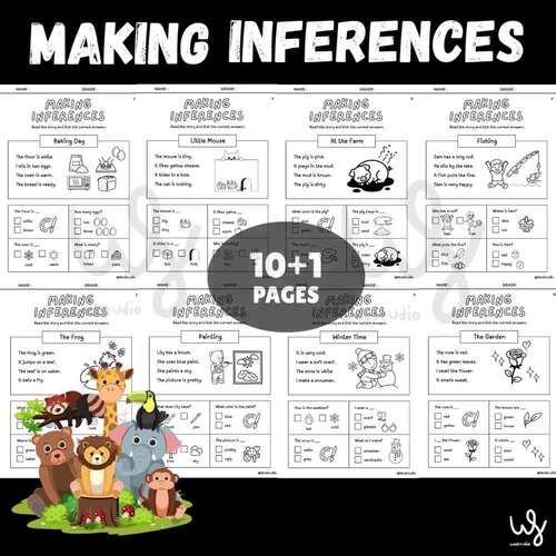Making Inferences Reading Comprehension Worksheets for Kindergarten ...