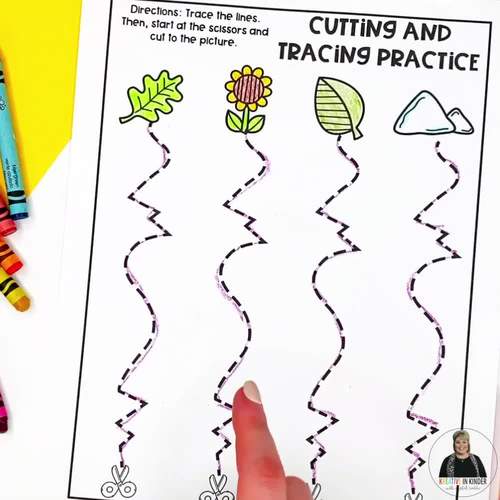 Fine Motor Scissor Skills Cutting Tracing Alphabet Bundle by Kreative