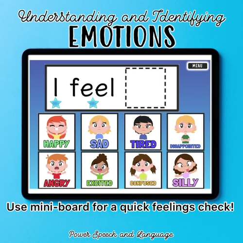 Identifying Feelings and Emotions Bundle, BOOM Cards Speech Therapy ...