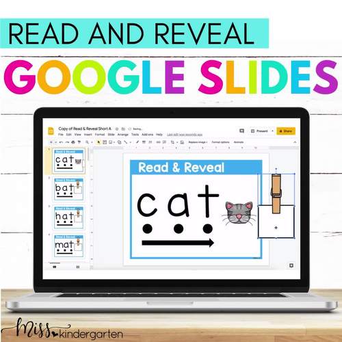 CVC Words Google Slides™ and Seesaw™ Activities Read and Reveal | TpT