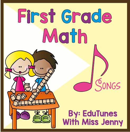 Preview of Common Core 1st Grade Math Downloadable Songs and Lyric Book